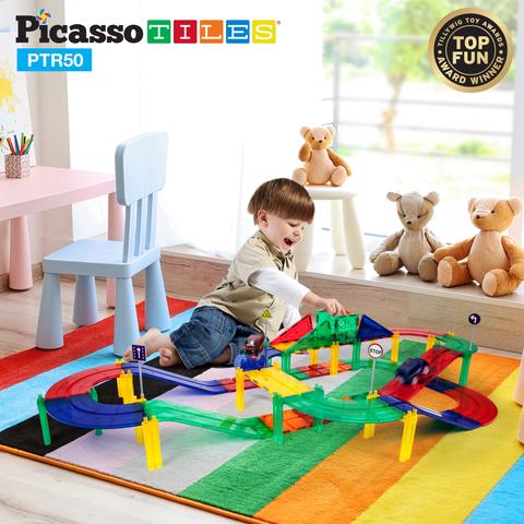 Pista de Carros Magnética - Set de 50 Piezas