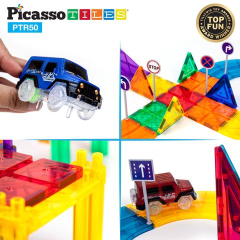 Pista de Carros Magnética - Set de 50 Piezas