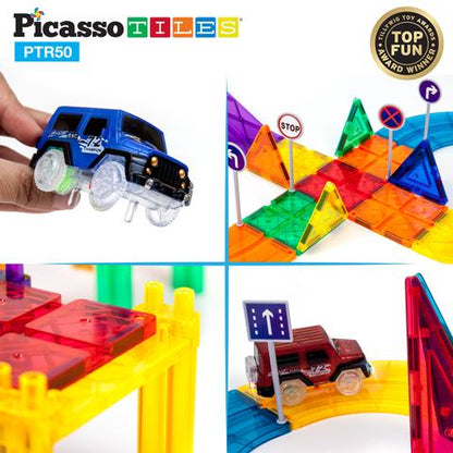 Pista de Carros Magnética - Set de 50 Piezas