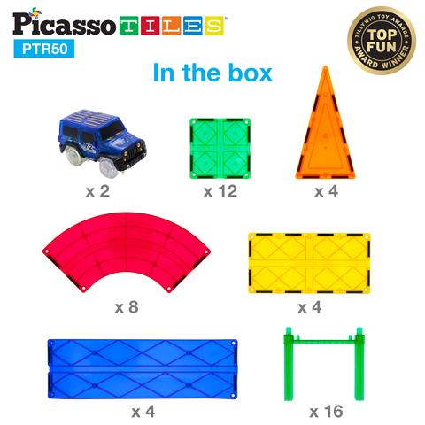 Pista de Carros Magnética - Set de 50 Piezas