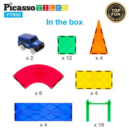 Pista de Carros Magnética - Set de 50 Piezas