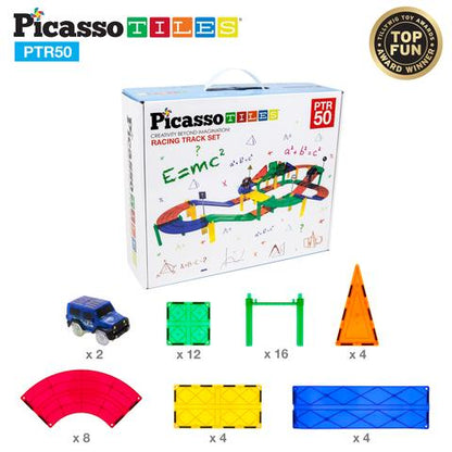 Pista de Carros Magnética - Set de 50 Piezas
