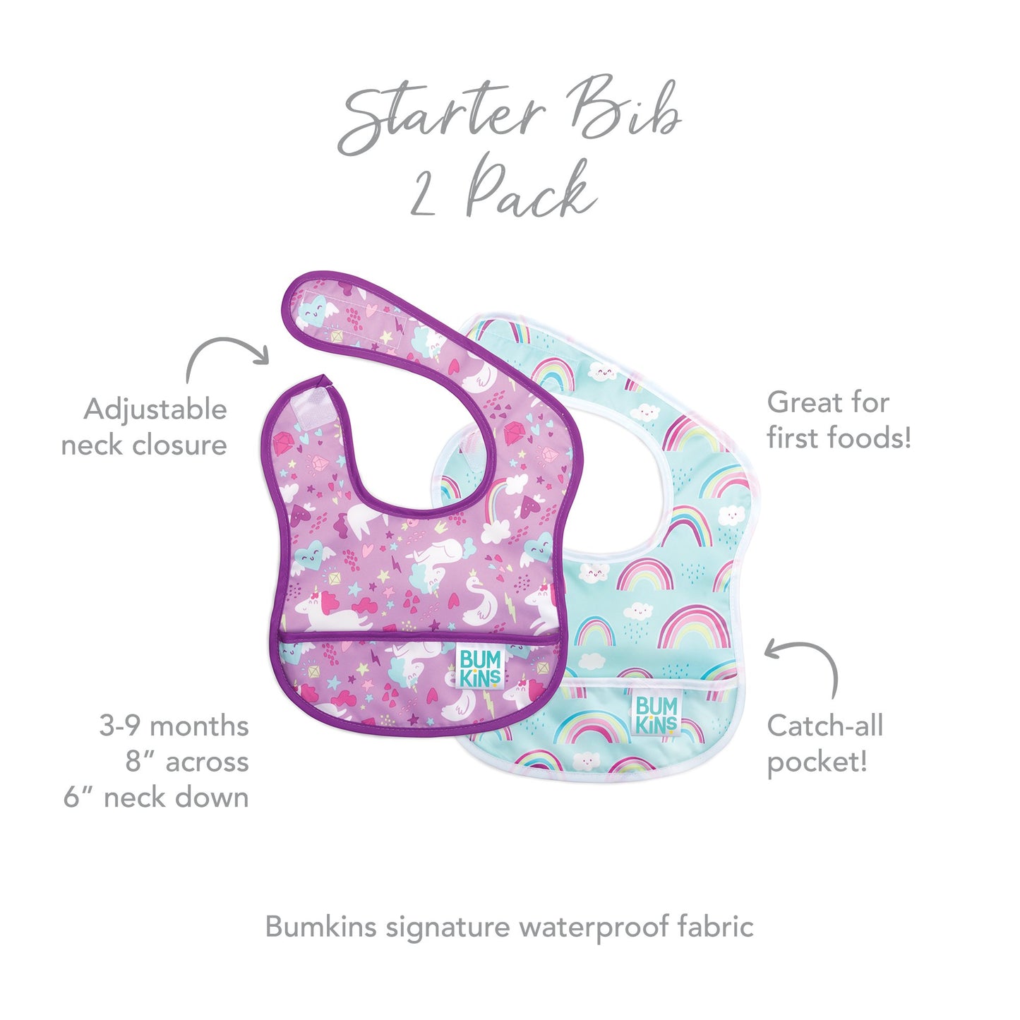 Superbib 2 Pack - Baberos Paquete de 2