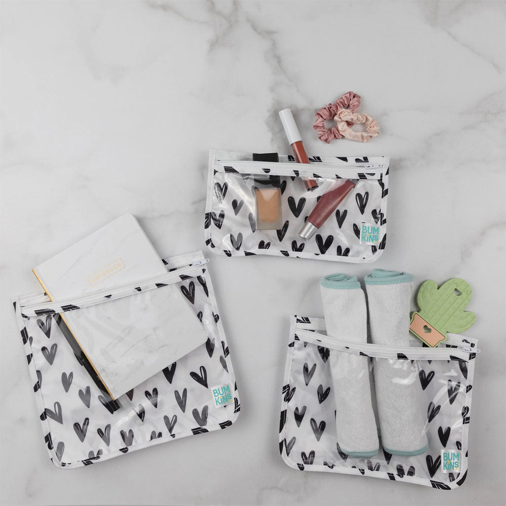 Pack de 3 Bolsas Transparentes