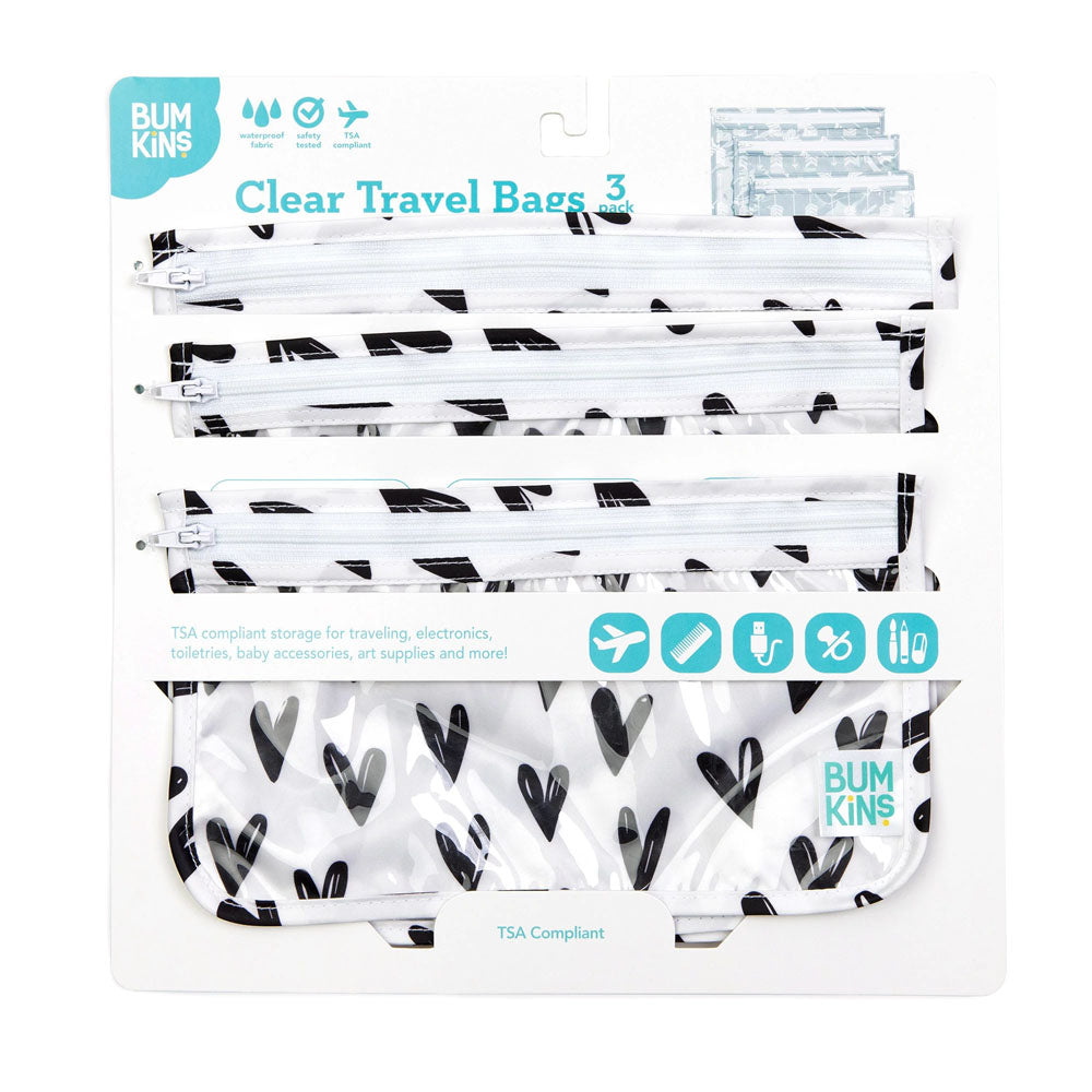 Pack de 3 Bolsas Transparentes