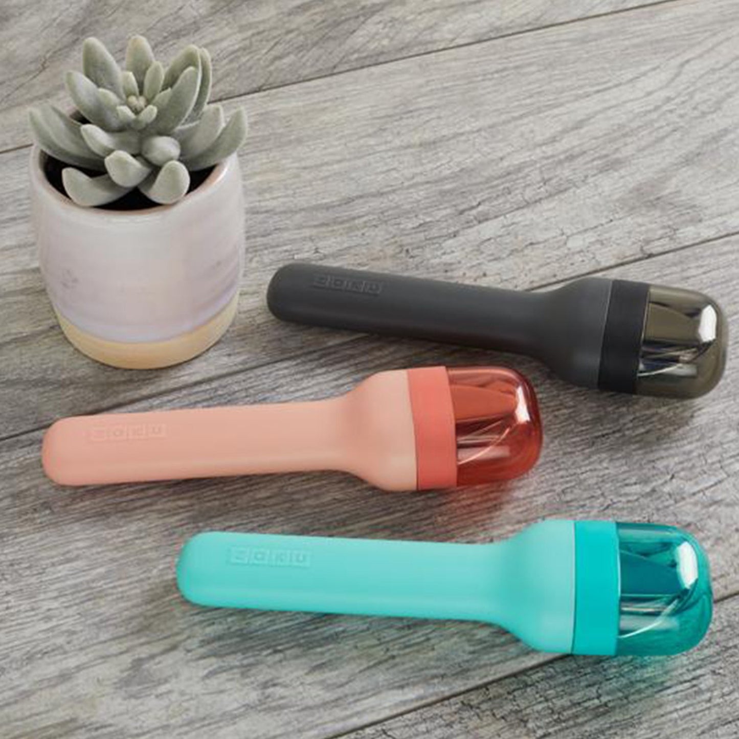 Set de Utensilios Acero Inoxidable con Estuche - Distintos Colores