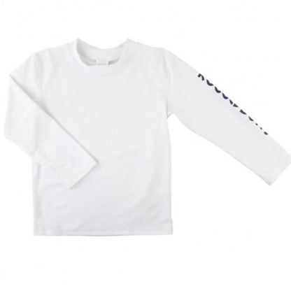 Rashguard Manga Larga Blanca CON LOGO